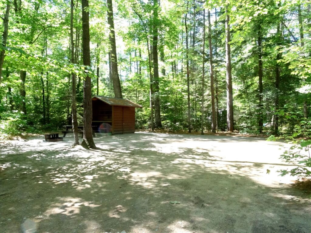 Half Moon Shelters are equipped with a private bathroom and also have electric, water, and sewer connections.