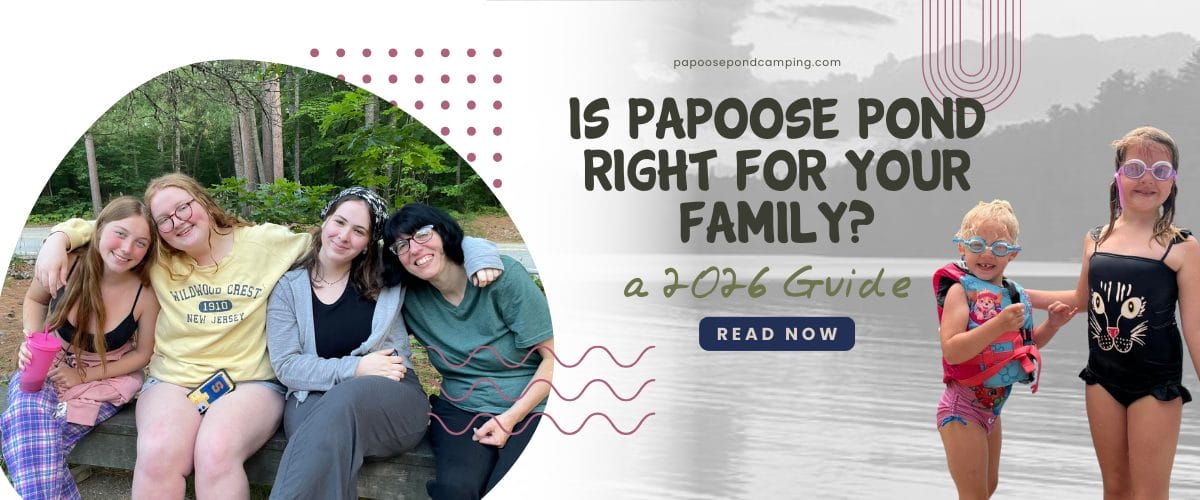 family camping at Papoose Pond Maine